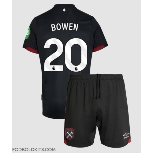 West Ham United Jarrod Bowen #20 Udebanesæt Børn 2024-25 Kortærmet (+ Korte bukser)